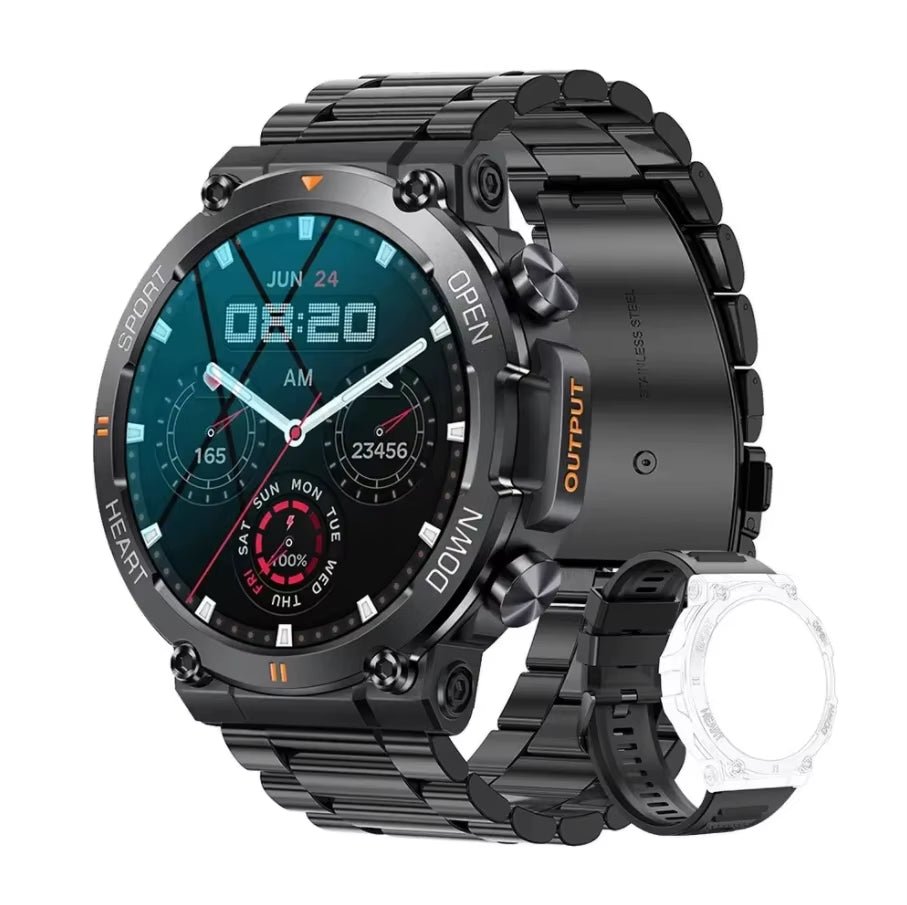 K56Pro Smart Watch for Men Heart Rate Blood Bluetooth Sport 400Mah Long Standby 1.39 Inch 360*360 HD Screen Outdoors Smartwatch - Tech - store