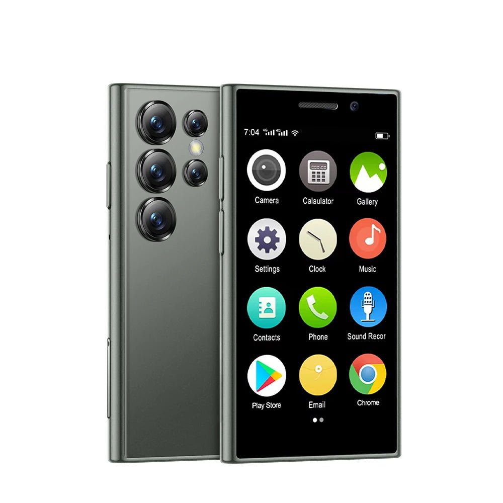 S24 Mini Pocket Smartphone 2GB 16GB 4G Netcom Android Native System MT6737 WIFI Hotspot Small Palm Smart Phones New Update - Tech - store