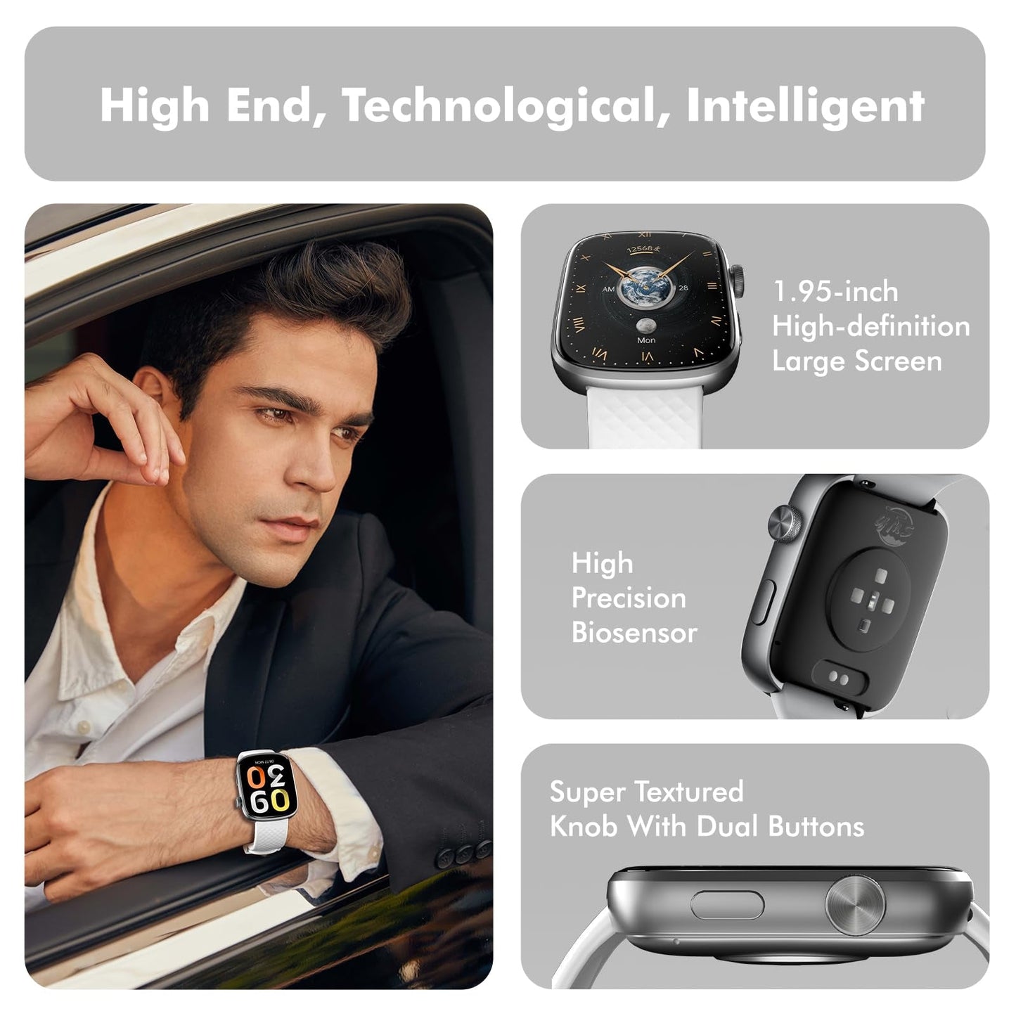 Smart Watch Bluetooth Call &1.95 HD Screen - Heart Rate Spo2 Sleep Monitor, 3ATM Waterproof Fitness Tracker for Ios Android - Tech - store