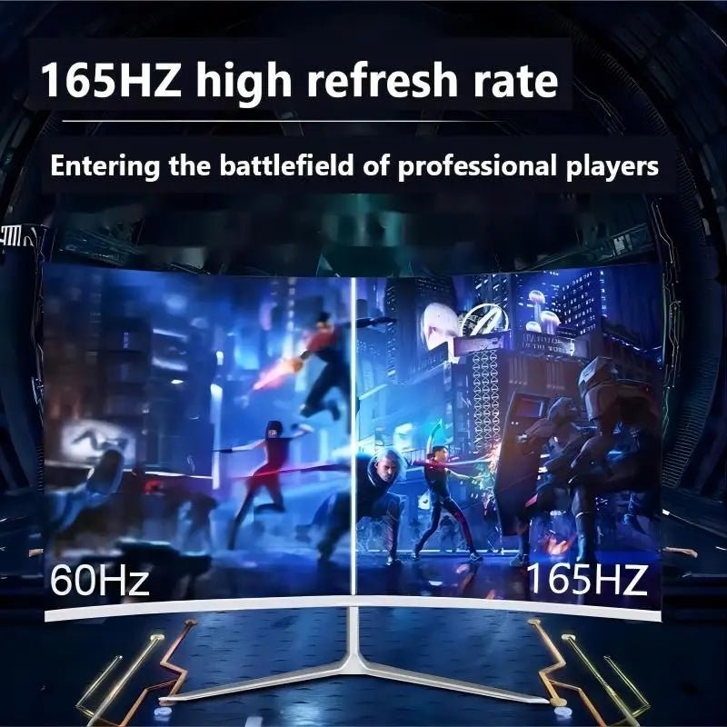 32 Inch 1K165Hz LCD Computer Monitor VA High - Definition Curved Screen Freesync Gaming Computer Monitor HDMI/DP 1920*1080P - Tech - store