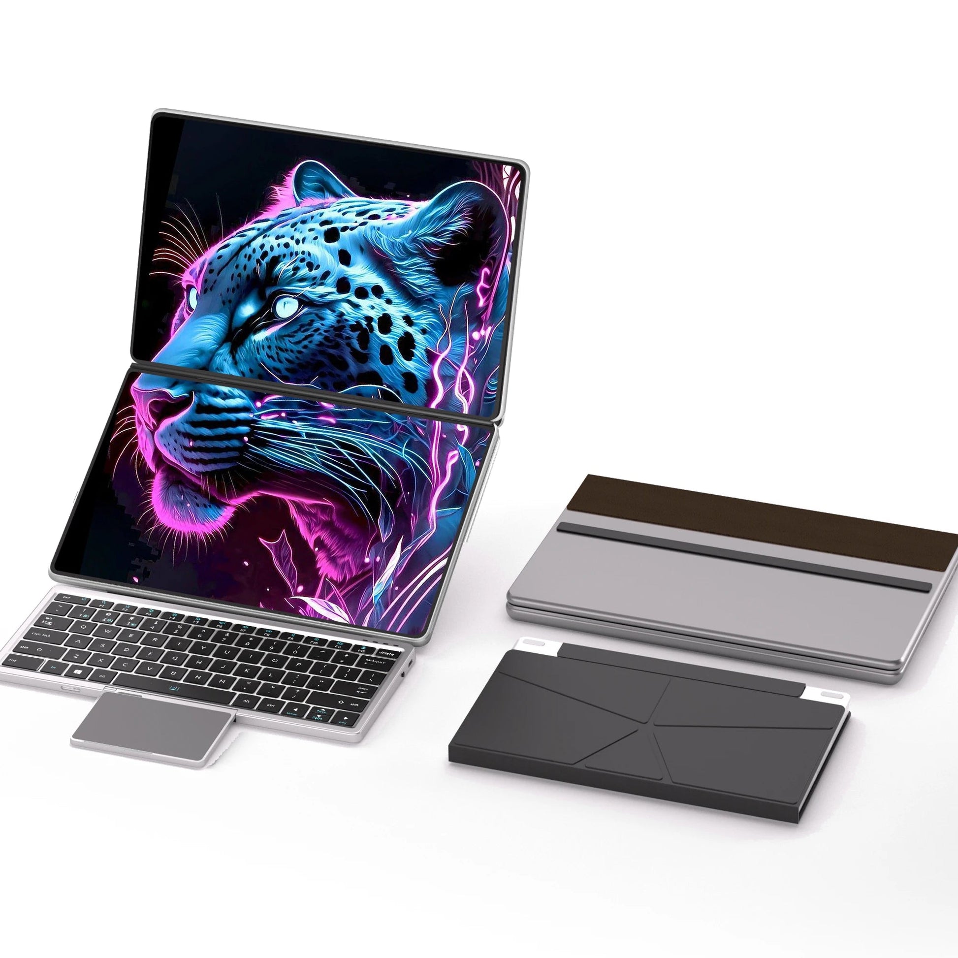 Intel N150 | 2.5K UHD Dualscreen Laptop | Windows 11 Pro | Multi - Language Support | Gaming Computer | Touchscreen PC - Tech - store