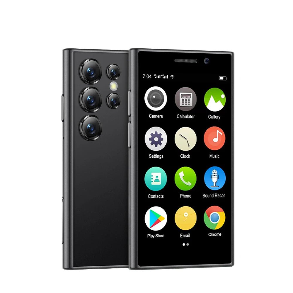 S24 Mini Pocket Smartphone 2GB 16GB 4G Netcom Android Native System MT6737 WIFI Hotspot Small Palm Smart Phones New Update - Tech - store